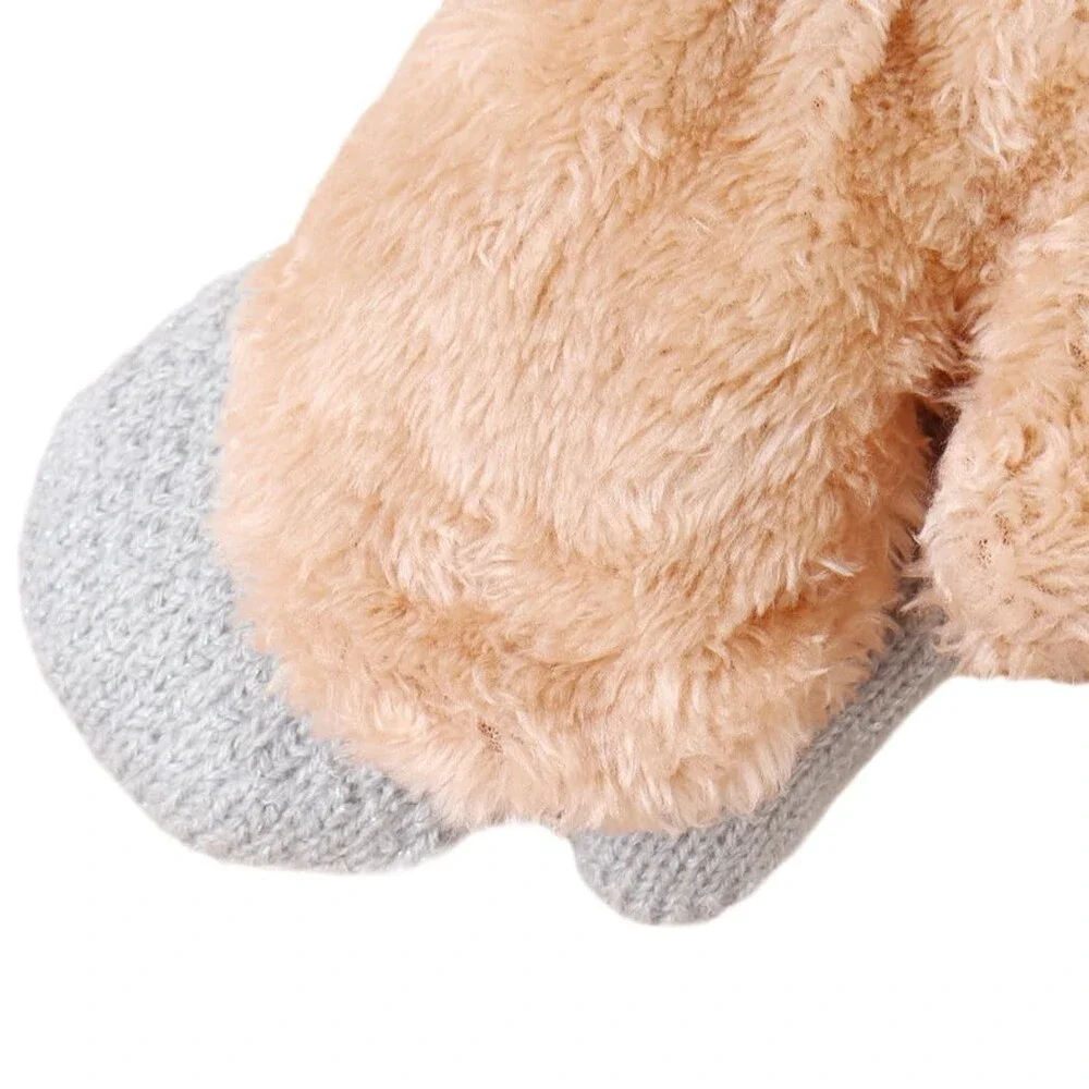 PENINSULA Toddler LOVE Winter Thermal Knit Gloves Mittens String 1-3Y Fit - NWT